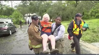 Katie Lagrone in Orange County | Water rescues in Orlando continue.