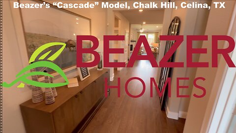 Beazer's "Cascade" Model home in Chalk Hill, Celina, TX, 2,605sf.