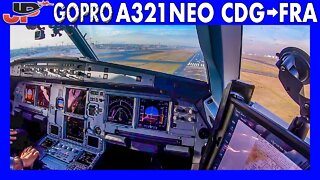 CoPilot View Airbus A321NEO Paris-Frankfurt | Full Takeoff & Landing