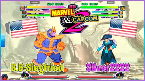 Marvel Vs. Capcom 2 New Age of Heroes (B.B-Siegfried Vs. Silver2222) [U.S.A Vs. U.S.A]