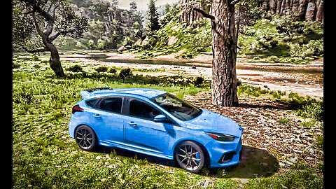2017 Ford Focus RS. Sticky AWD fun. It's a nasty storm.