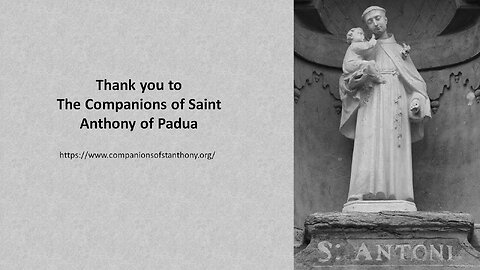 Prayer to Saint Anthony of Padua