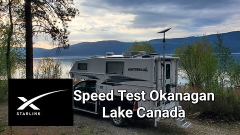 Okanagan Lake Canada | Starlink speed test on