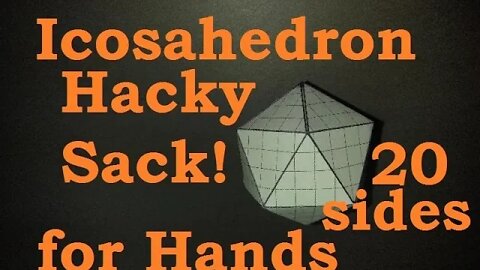 Origami Hacky Sack for Hands Icosahedron D20 Paper & Dollar Ornament Design © #DrPhu