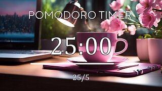 25/5 Pomodoro Technique 🌸 Lofi + Frequency for Relaxing, Studying and Working 🌸