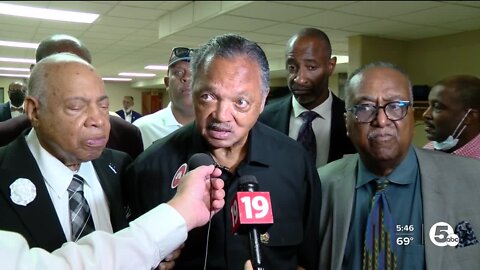 Rev. Jesse Jackson lends his support to Cleveland Black Contractors Group in Sherwin-Williams standoff