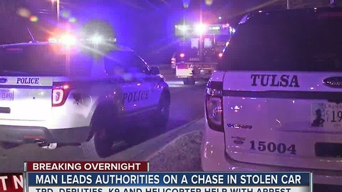 TPD arrest stolen vehicle suspect in N. Tulsa