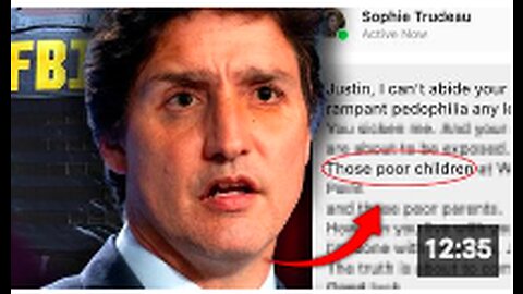 Justin Trudeau's Wife Left Him Because His Pedophilia Is About To Be Exposed