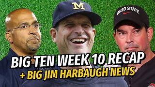 Big Ten FB Podcast: Jim Harbaugh Getting Suspended?, Week 10 Recap, & Coach of the Year Predictions