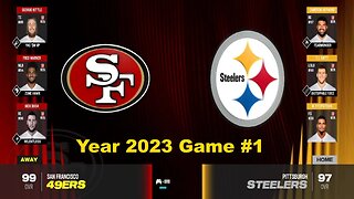 Madden 24 San Francisco 49ers Vs Pittsburgh Steelers Year 2023 | Legends