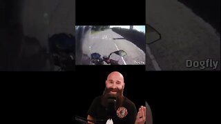 Van Almost Takes Out Motorcycle Rider