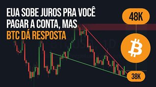 ROMPEU! Bitcoin dispara mesmo com aumento da Taxa de Juros nos EUA