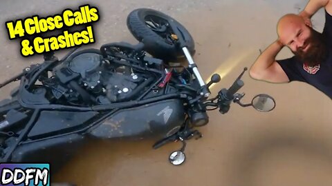 Honda Rebel 300 CRASH & 13 Other Moto Crashes and Close Calls