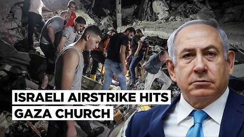 Israel Hits Church In Gaza, US Intercepts "Missiles From Yemen", Biden Pushes For Israel-Ukraine Aid