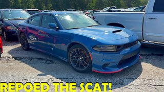 THIS 2023 SCAT PACK CHARGER GOT REPOSSESSED & SOLD AT THE INSURANCE AUCTION!