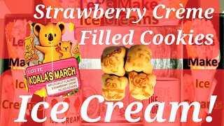 Ice Cream Making Strawberry Crème Filled Cookies