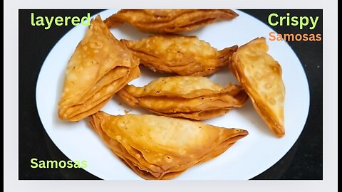 Amritsari Layered Samosa Recipe | परत वाला समोसा बनाने की रेसिपी | Crispy Street Food Chole Samosa🌺