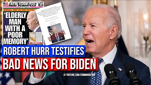 JUST NOW: BAD NEWS for BIDEN | ROBERT HUR Testifies about Bidens Classified Document