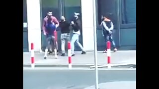 Brutal robbery in daylight, Frankfurt, Germany