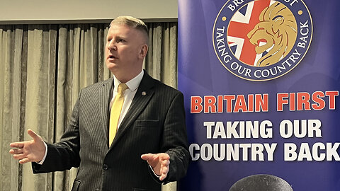 Britain First leader Paul Golding addresses a North West regional meeting!