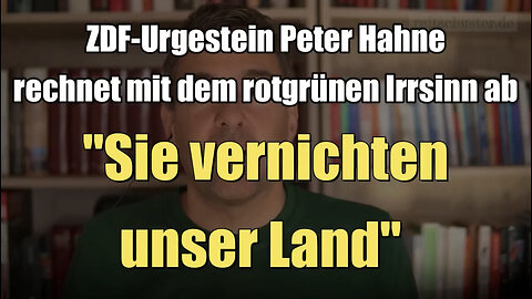 Peter Hahne rechnet mit dem rotgrünen Irrsinn ab: "Sie vernichten unser Land" (03.11.2022)