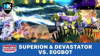 Angry Birds Transformers - Superion & Devastator vs. Eggbot