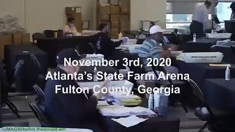 Proof of #2020ElectionFraud in Atlanta’s State Farm Arena, Fulton County, GA