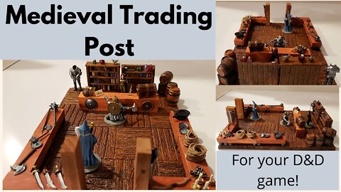 Let's Craft a Medieval Trading Post for your Dungeons & Dragons Game!