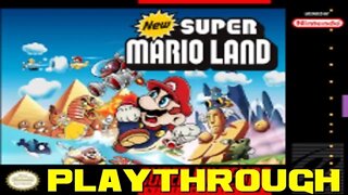 New Super Mario Land - Super Nintendo Playthrough 😎Benjamillion