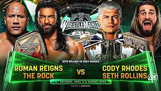 Roman Reigns and The Rock vs Cody Rhodes and Seth Freaking Rollins: Night 1 Main Event.