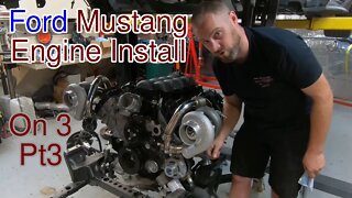 Engine Install Begins, Ford mustang Coyote TT Build PT3