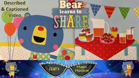 Read Aloud: Bear Learns to Share [Described and CC format]