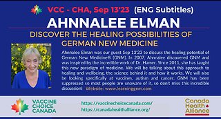 HEALING WITH GERMAN NEW MEDICINE - Ahnnalee Elman (ENG Subtitled)