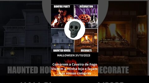 HALLOWEEN Caveira de fogo #halloween #caveira #noitedehalloween