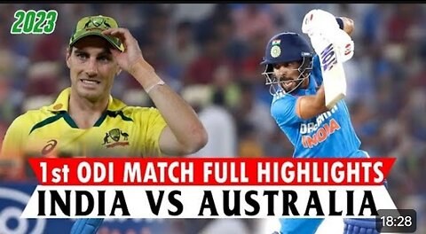 India vs Australia first odi in 2023 Australia we'll plays