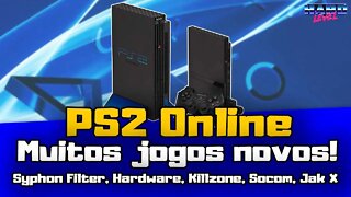 PS2 Online! Muitos jogos voltaram! Syphon Filter, Killzone, Socom 2, Jak X, Hardware Online arena!