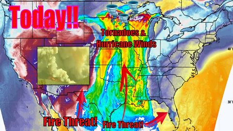 Hurricane Winds, Tornadoes, Hail & Fire Threats - The WeatherMan Plus Weather Channel