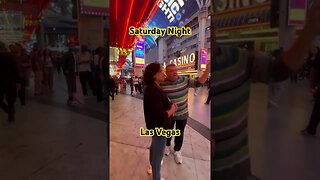 Saturday Night in Las Vegas. Before Halloween. Random Folks in Downtown Fremont St Experience