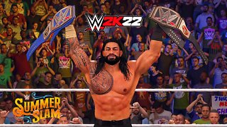 WWE 2K22: Roman Reigns Vs. Brock Lesnar - WWE Undisputed Championship - Last Man Standing Match!