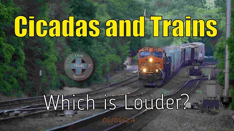 Cicadas and Trains on the Racetrack: The Works - BNSF, Metra, Amtrak