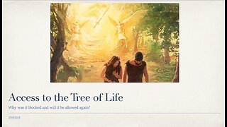 Access to the Tree of Life, Bible study, part 1