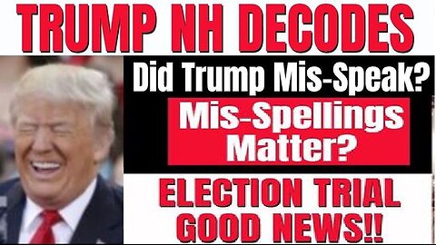 BOOM - Trump New Hampshire Rally Mis-Speak & Mis-Spelling?