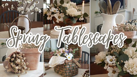 Three Spring Dining Table Ideas | Spring Decorating | Tablescape Decor