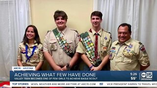 Young lady from Chandler earns Boy Scouts' highest honor by becoming an Eagle Scout