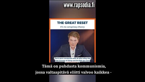 The Great Reset – ei ole salaliittoteoria - Rapsodia.info -tekstitys