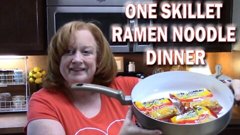 ONE SKILLET RAMEN NOODLE RECIPE | 30 Minute Meal in one Skillet | #stayhome And Cook #withme