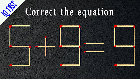 move 1 stick to make the equation correct #matches #matchstick #matchstickpuzzle #mindtest #riddles