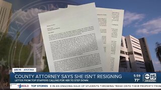 County Attorney says she isn't resigning