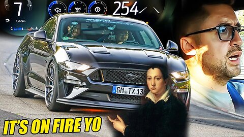 GEARBOX ON FIRE! Ford Mustang GT 5.0 // Nürburgring