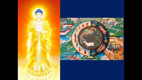 The Six Realms of Samsara and Amida Buddha's Pure Land according to Amida Dharma (Jodo Shinshu)